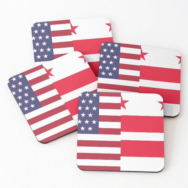 Item preview, Washington DC and 51 Stars US Flag Composition designed and sold by VexillologyShop.