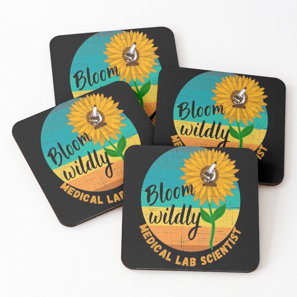 Item preview, MEDICAL LAB SCIENTIST BLOOM WILDLY SUNFLOWER MICROSCOPE LAB TECH  designed and sold by Hippiesole.