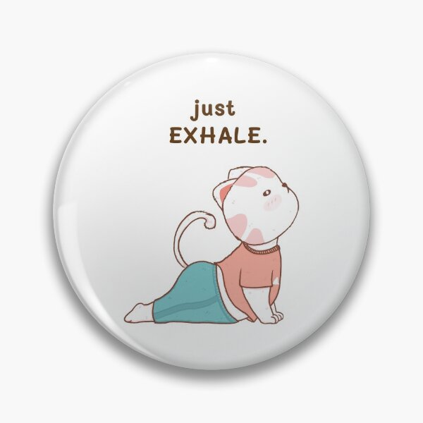 Item preview, Yoga Cute Kitten Just Exhale Cobra Pose designed and sold by SportsT-Shirts.
