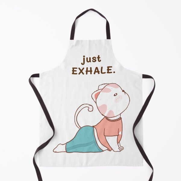 Item preview, Yoga Cute Kitten Just Exhale Cobra Pose designed and sold by SportsT-Shirts.