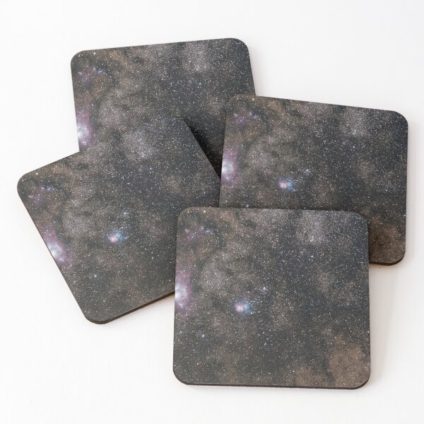 Item preview, Golden Dark shiny black milky way, pink, purple stars, Galaxy land, tiny sparkle stars, shiny blue, glitter dust starry constellation, outer space, universe designed and sold by August-E.