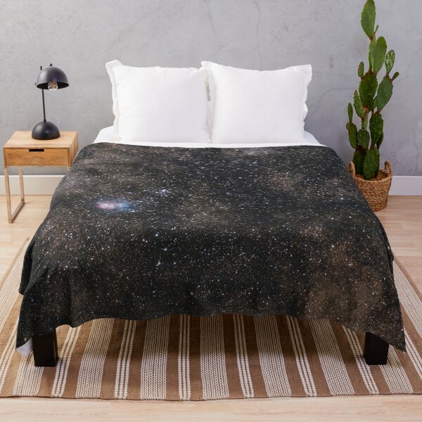 Item preview, Golden Dark shiny black milky way, pink, purple stars, Galaxy land, tiny sparkle stars, shiny blue, glitter dust starry constellation, outer space, universe designed and sold by August-E.