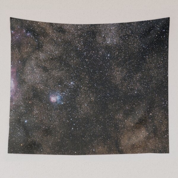 Item preview, Golden Dark shiny black milky way, pink, purple stars, Galaxy land, tiny sparkle stars, shiny blue, glitter dust starry constellation, outer space, universe designed and sold by August-E.