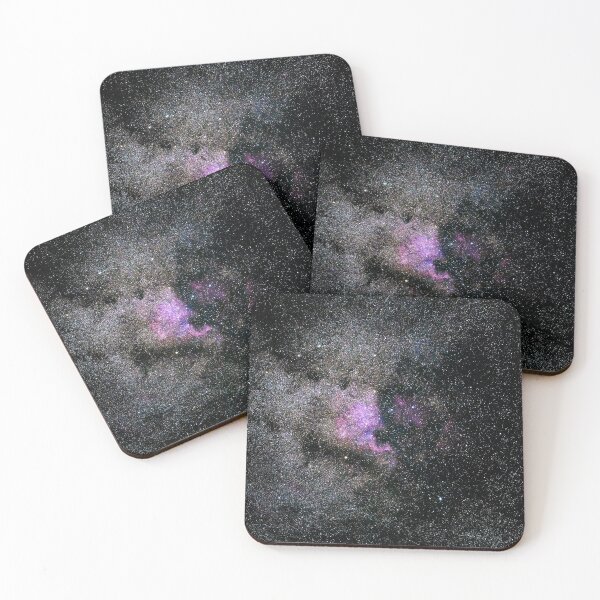 Item preview, Purple star, Milky way shiny cosmos, Dark shiny black starry space, Galaxy, tiny sparkles, shiny glitter dust constellation, outer space, universe designed and sold by August-E.