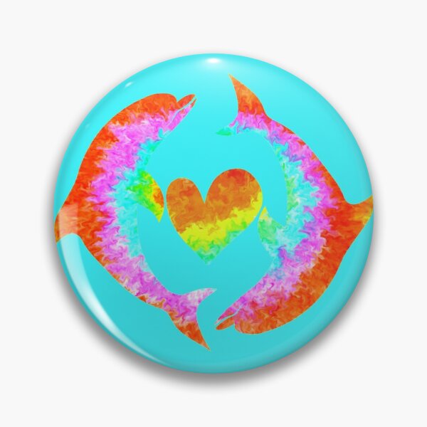 Item preview, Tie dye dolphin- dolphins designed and sold by 1DaisyChainLane.