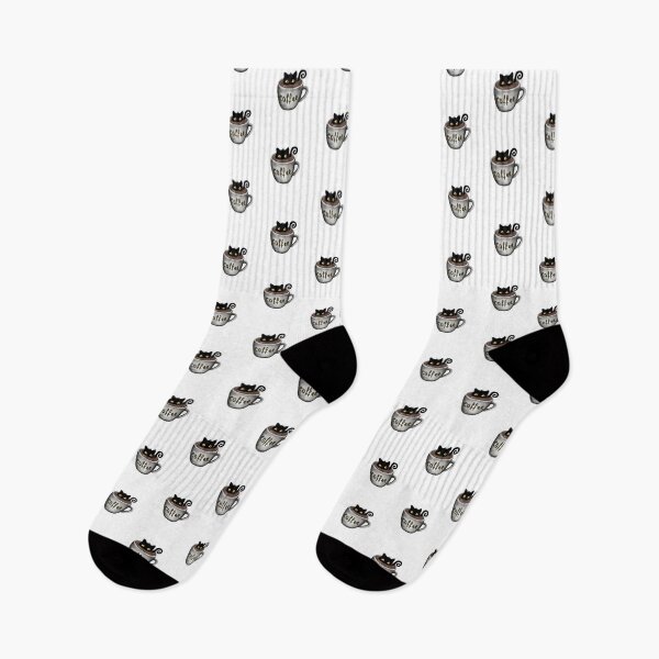 Item preview, Black Cat in The Coffee Mug Humor Funny designed and sold by fluffibee.