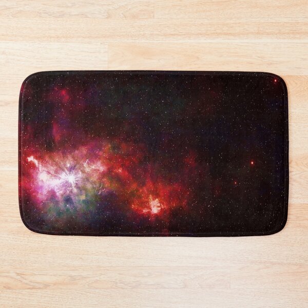 Item preview, Lava red fire glow cosmos, orange, pink, black, Milky way shiny cosmos, Dark shiny black starry space, Galaxy, tiny sparkles, shiny glitter dust constellation, outer space, universe designed and sold by August-E.