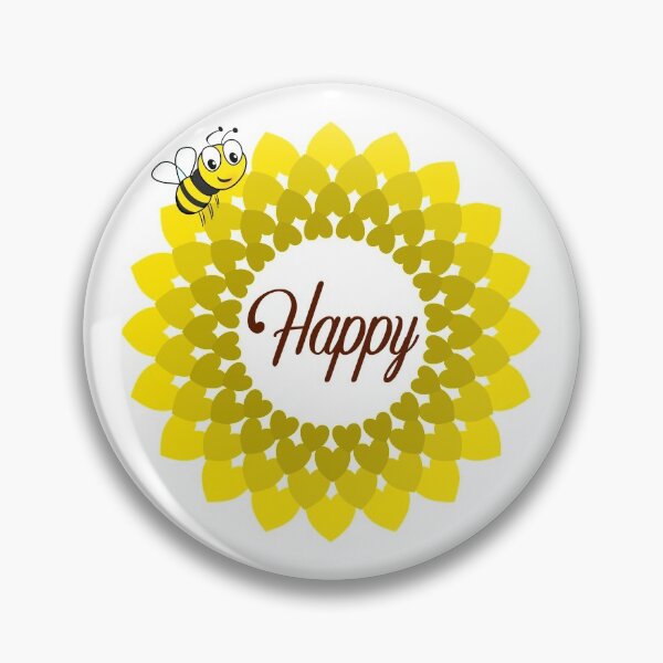 Item preview, Bee Happy Sunflower Hearts designed and sold by ShowMePrints.