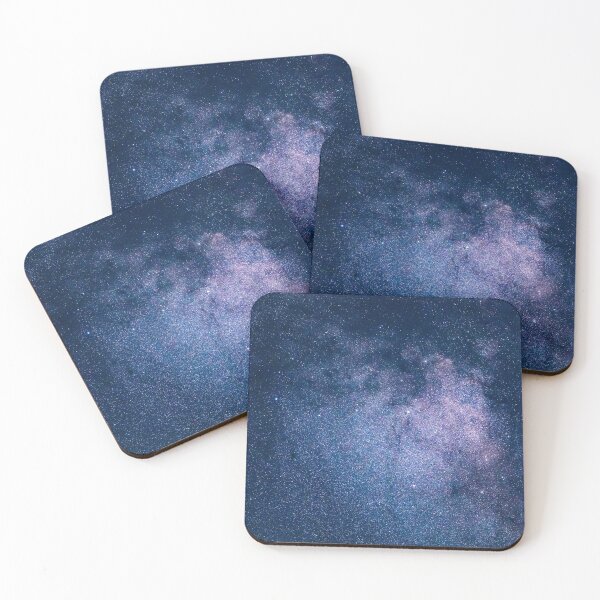 Artikelvorschau, Starry sky, Shiny purple, blue milky way, Galaxy, tiny sparkle stars, glitter dust starry constellation, outer space, universe entworfen und verkauft von August-E.