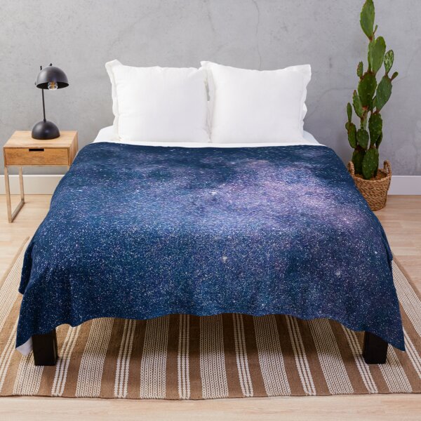 Artikelvorschau, Starry sky, Shiny purple, blue milky way, Galaxy, tiny sparkle stars, glitter dust starry constellation, outer space, universe entworfen und verkauft von August-E.