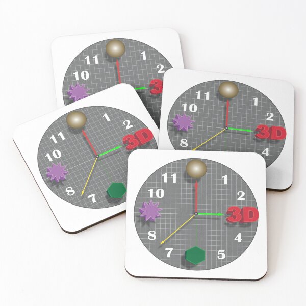 Item preview, 3D O'Clock - With Grid, Objects, 3D Sign.  designed and sold by Laszlo Toth.