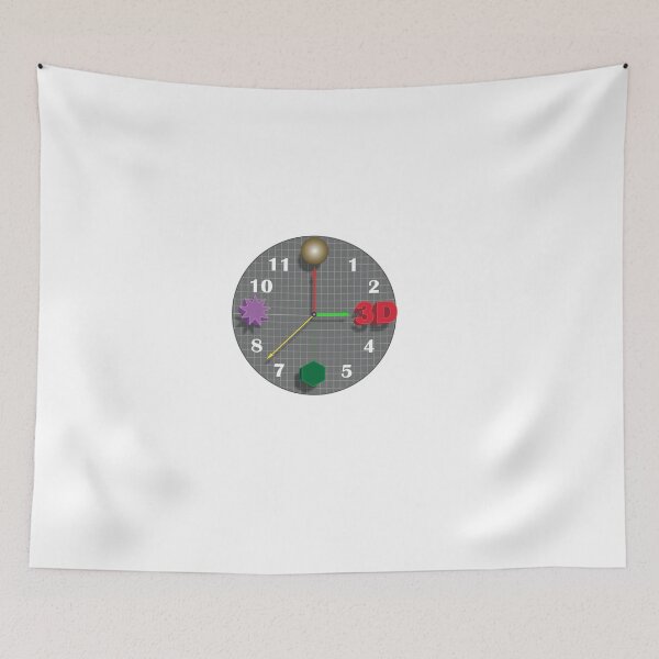 Item preview, 3D O'Clock - With Grid, Objects, 3D Sign.  designed and sold by iSacredGeometry.