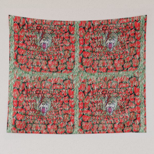 Item preview, Iggy Ziggy Cheetah, red in the grass designed and sold by mickwarkcup.