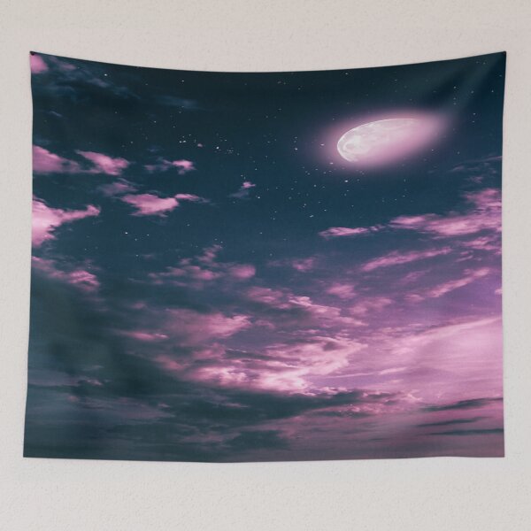 Item preview, Purple planet, purple clouds, purple moon, Outer space cosmos, purple mist galaxy, dark aesthetic, fantasyland designed and sold by August-E.