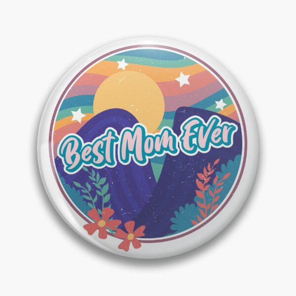 Item preview, Retro Best Mom Ever - Mountain Sunset designed and sold by ShowMePrints.