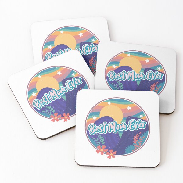 Item preview, Retro Best Mom Ever - Mountain Sunset designed and sold by ShowMePrints.
