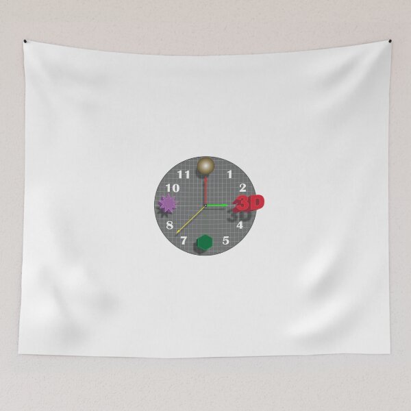 Item preview, 3D O'Clock - With Grid, Objects, 3D Sign 02.  designed and sold by iSacredGeometry.