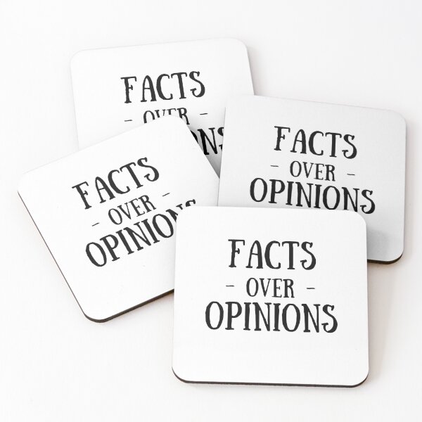 Item preview, Facts Over Opinions – Science Lover designed and sold by Presto Prints Design.
