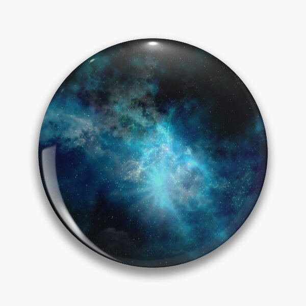 Item preview, Teal blue nebula glow, shiny cosmos, black, Milky way, Dark starry space, Galaxy, aesthetic outer space, universe designed and sold by August-E.