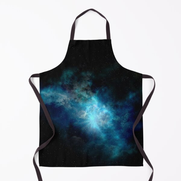 Item preview, Teal blue nebula glow, shiny cosmos, black, Milky way, Dark starry space, Galaxy, aesthetic outer space, universe designed and sold by August-E.