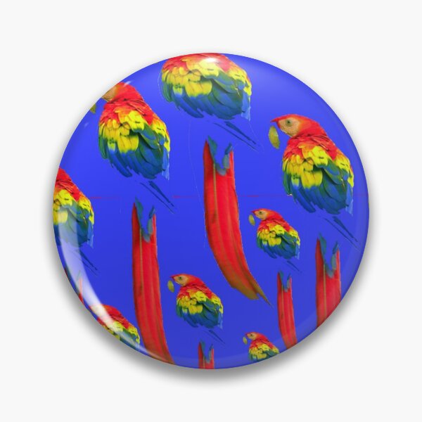 Item preview, BLUE ON BLUE RED ABSTRACT MACAWS designed and sold by sharlesart.