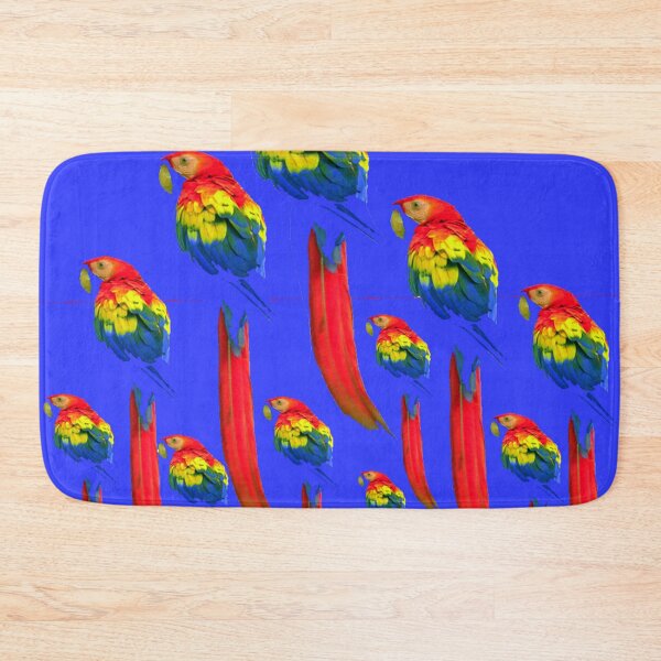 Item preview, BLUE ON BLUE RED ABSTRACT MACAWS designed and sold by sharlesart.