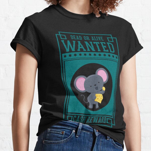 Mouse Stealing Cheese Wanted Sign Classic T-Shirt