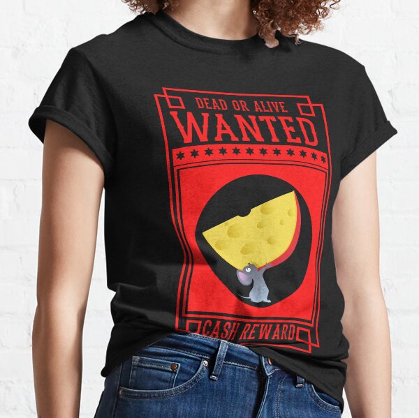 Mouse Stealing Cheese Wanted Sign Classic T-Shirt