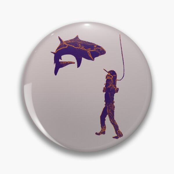 Item preview, Vintage Diver with Diving Helmet Knifing a Shark URM designed and sold by urmaddad.