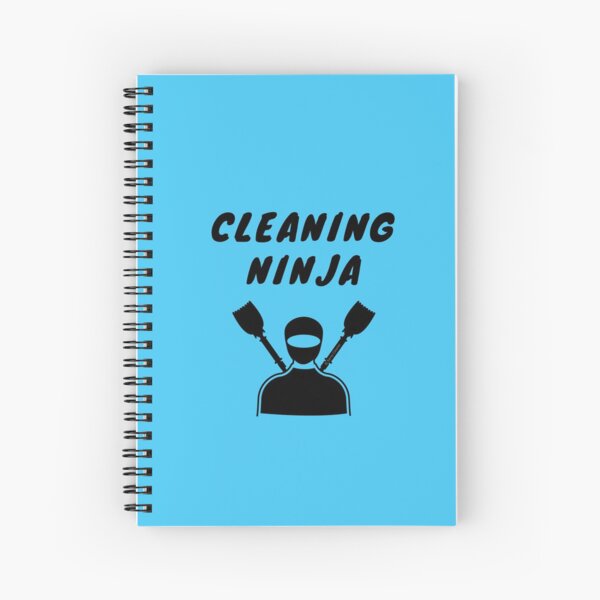 Cleaning Ninja Housekeeper Cleaning Crew Gifts Spiral Notebook