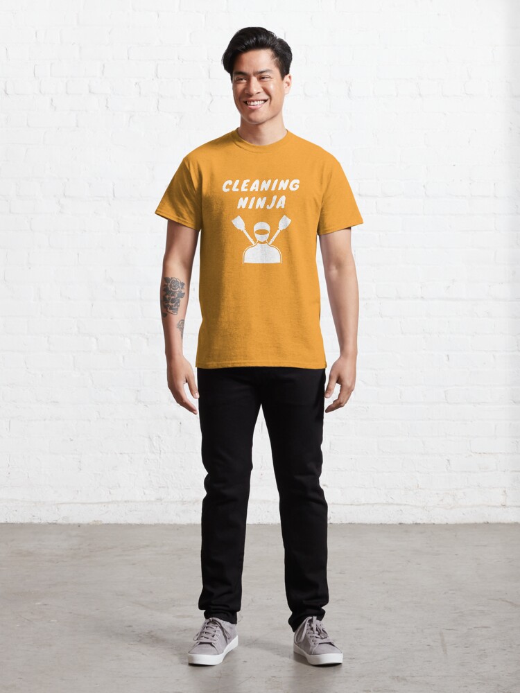 Alternate view of Cleaning Ninja Housekeeper Cleaning Crew Gifts Classic T-Shirt
