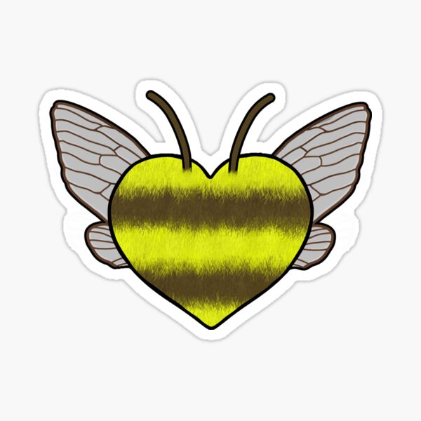 KittenBee Heart by Benny Sticker