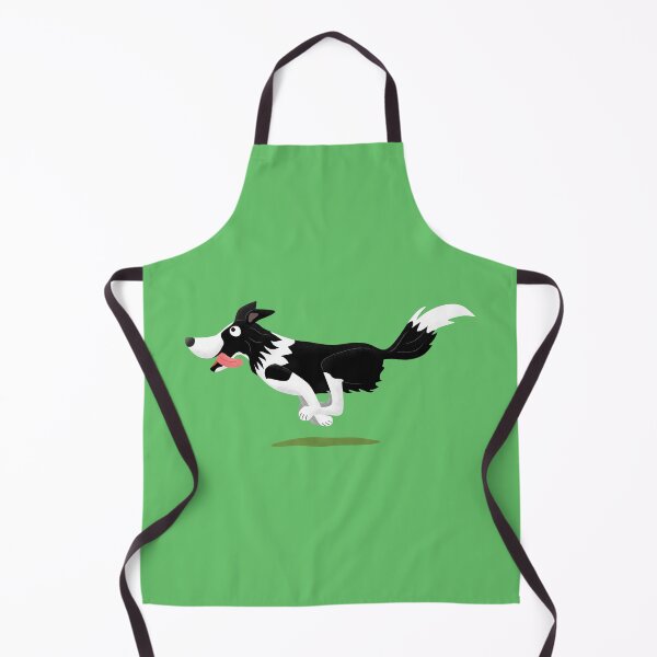 Item preview, Funny Border Collie dog running cartoon designed and sold by FrogFactory.