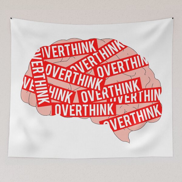 Item preview, Cool Anxiety Graphics For Overthinker - Brain Overthink designed and sold by akina77.