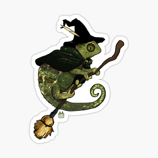Chameleon Wizard Sticker