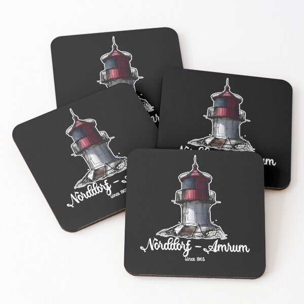 Item preview, Norddorf lighthouse Urban Sketch motif North Sea Amrum designed and sold by emm-j.