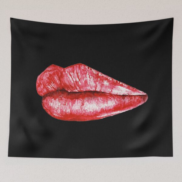 Item preview, Red Luscious Lips, graphic design designed and sold by Nostrathomas66.