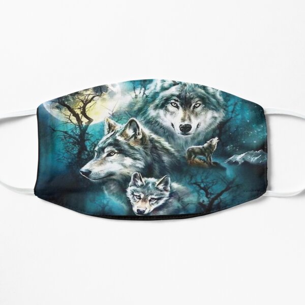 Wolf Fox Graphics Art Flat Mask