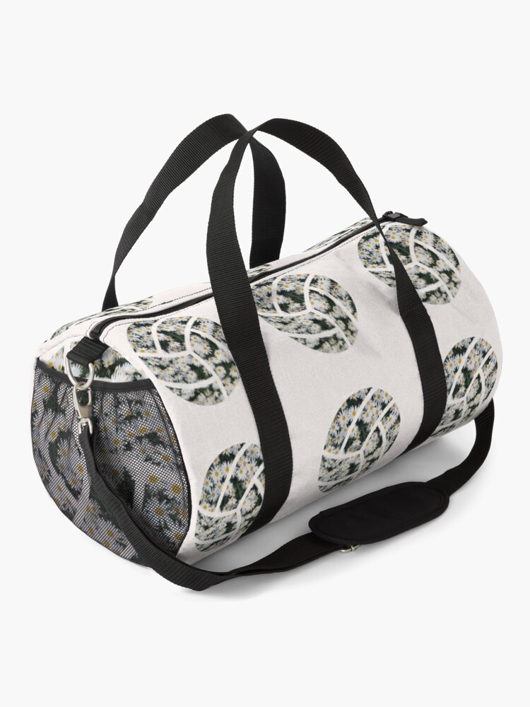 "White Daisy Volleyball" Duffle Bag by NatureGlow | Redbubble