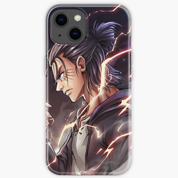 Attaque sur Eren Yeager Coque souple iPhone