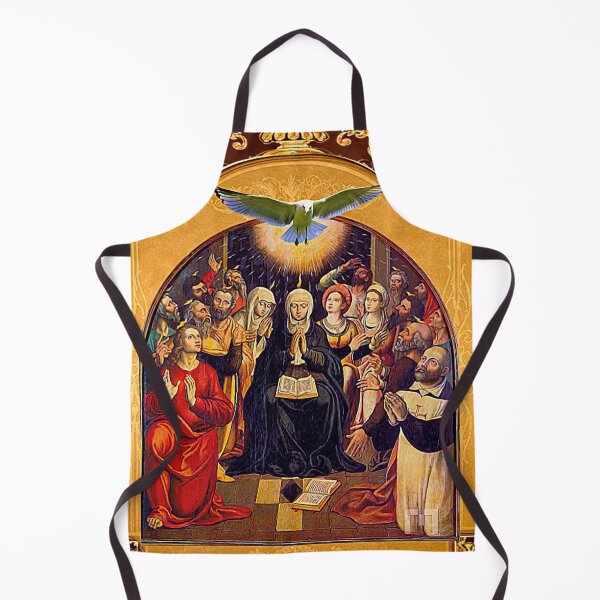 Item preview, Pentecost Holy Spirit Virgin Mary and the Apostles designed and sold by hispanicworld.