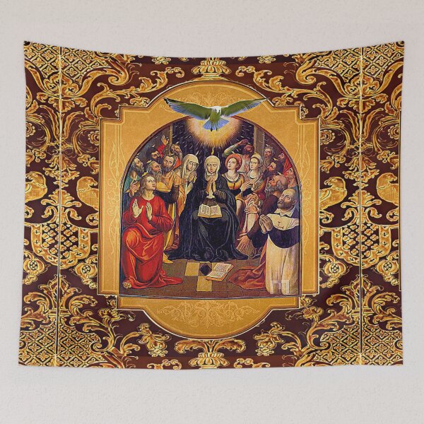 Item preview,  Pentecost Holy Spirit Virgin Mary and the Apostles designed and sold by hispanicworld.