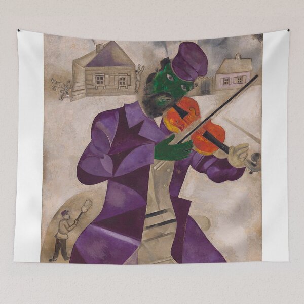 Item preview, Green Violinist (Violiniste) chagall museum designed and sold by mary-cockrell.