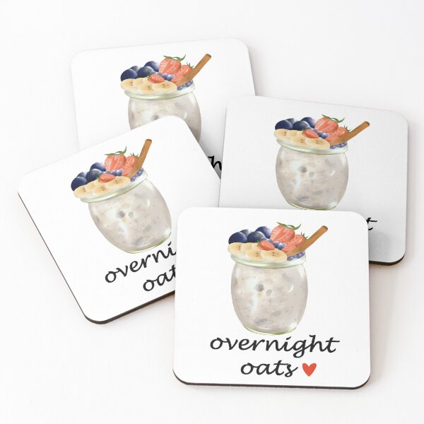 Item preview, overnight oats lover illustration designed and sold by BeccaKenDesigns.