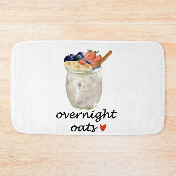 Item preview, overnight oats lover illustration designed and sold by BeccaKenDesigns.