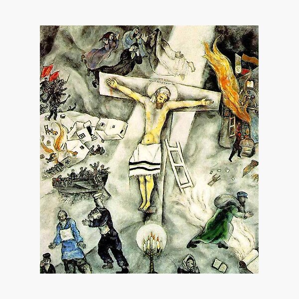 Item preview, White Crucifixion, 1938  "Chagall museum" designed and sold by mary-cockrell.