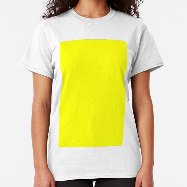 Neon fluorescent Yellow | Yellow|neon Yellow/Fluro Yellow Classic T-Shirt