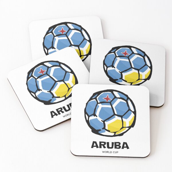 Item preview, Aruba Football Country Flag designed and sold by KewaleeTee.