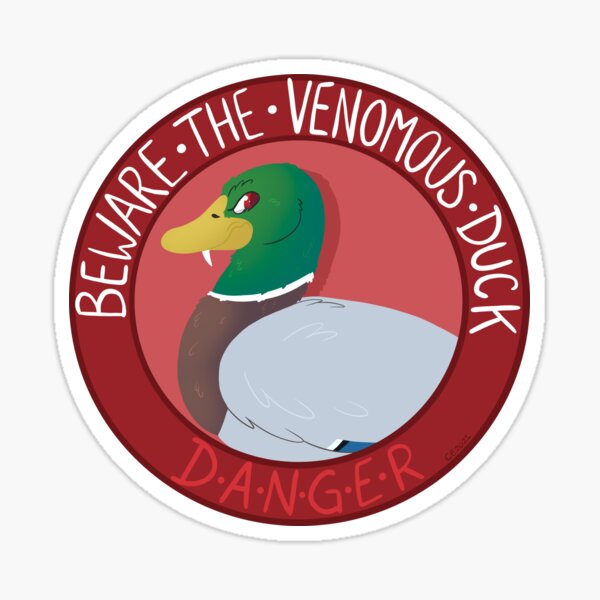 Venomous Duck Sticker