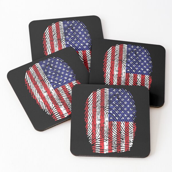 Item preview, Stars and Stripes thumbprint designed and sold by monsterplanet.